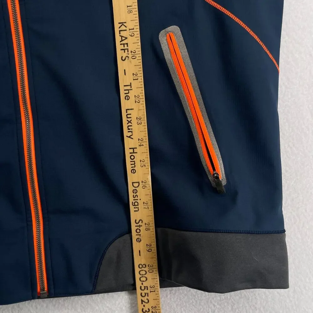 THE NORTH FACE Jacket Mens XL Kilowatt Hoodie Trail Thumbholes Windbreaker Blue
